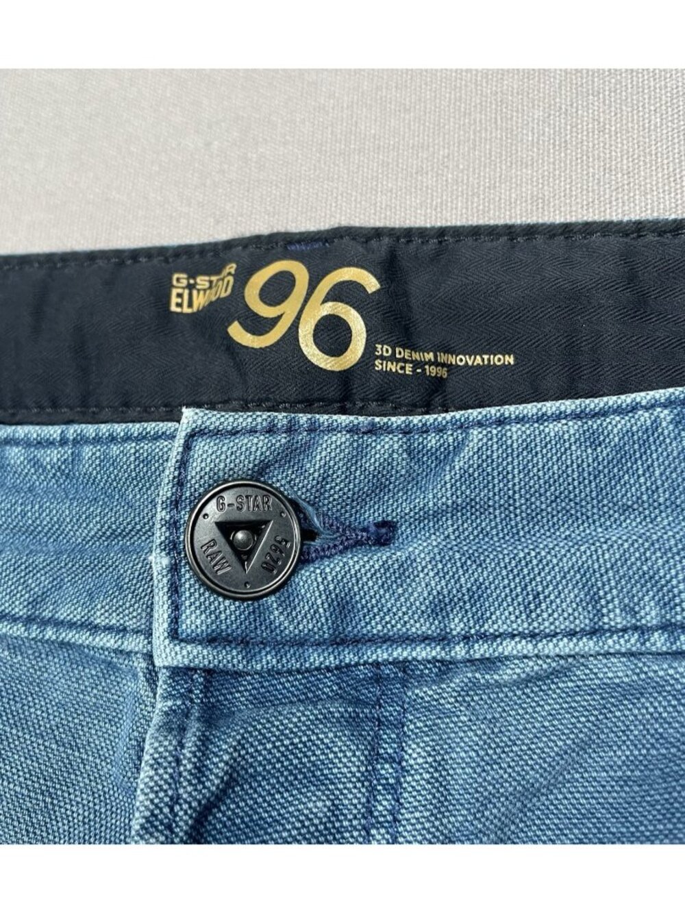 G-Star Raw 5620 Elwood 3D 96 Innovation Regular Blue Canvas Pants - Men 32 X 32 - Picture 3 of 16